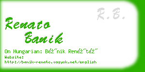 renato banik business card